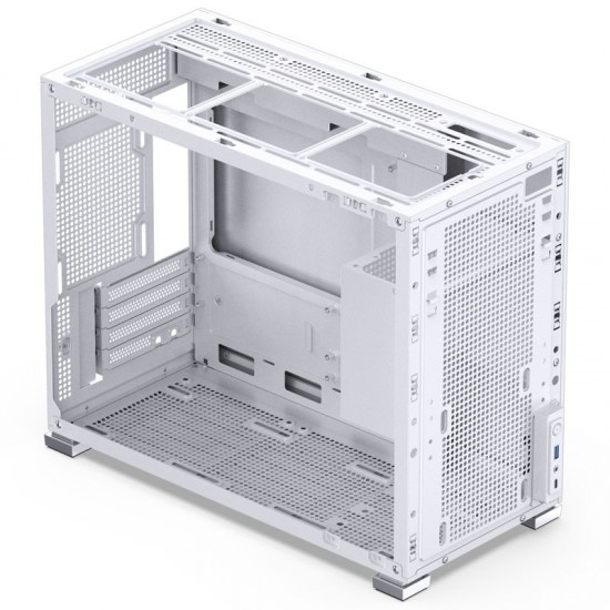 JONSBO D31 Mesh SC WHITE Micro-ATX Computer Case with HD-LCD